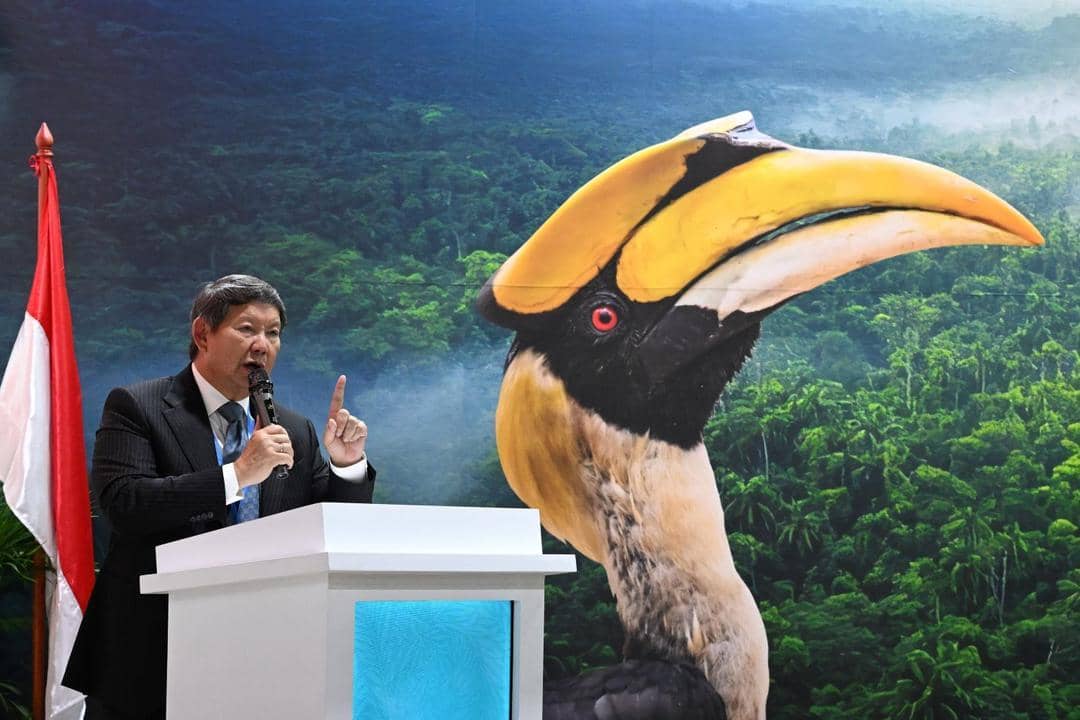 Hashim Djojohadikusumo saat buka Paviliun Indonesia di COP-29.