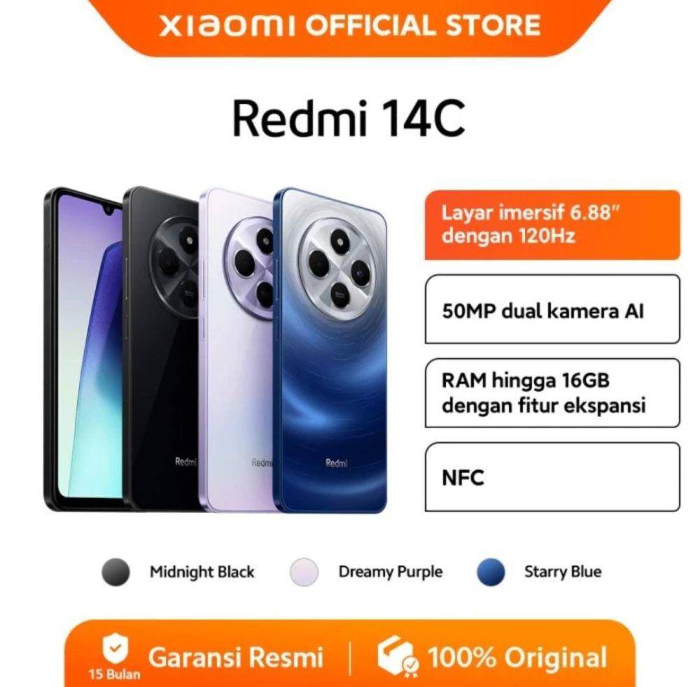 Redmi 14C (tokopedia.com/Xiaomi Official Store)
