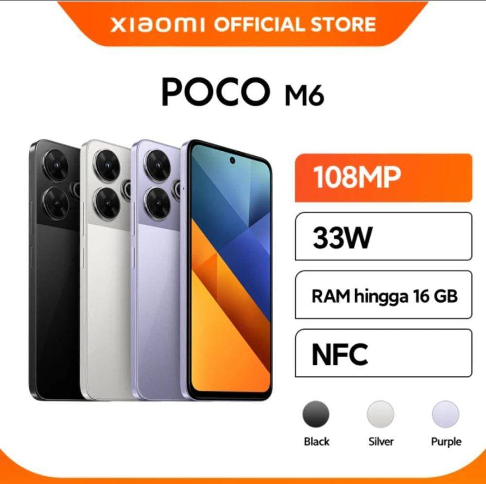 POCO M6 (tokopedia.com/Xiaomi Official Store)