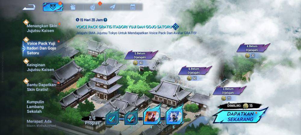 event voice pack gratis Itadori Yuji dan Gojo Satoru (dok. TiMi Studio Group/Honor of Kings)
