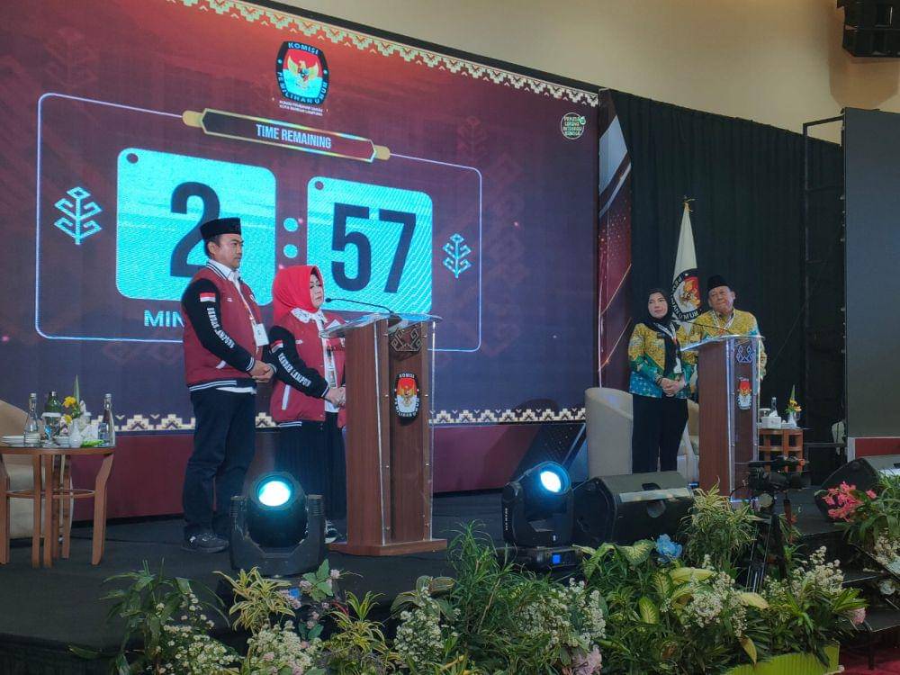 Debat perdana Calon Walikota Bandar Lampung. (IDN Times/Muhaimin)