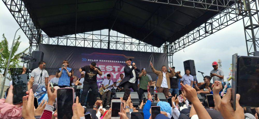 Dikdik-Gilang Hadirkan King Nassar di Pesta Rakyat Bersama Dilan di Pilkada KBB
