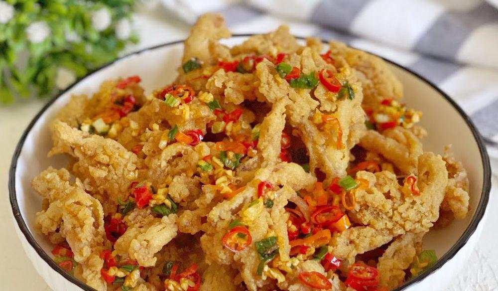 Resep Jamur Kriwil Cabai Garam, Gurih Kriuknya Menggoyang Lidah