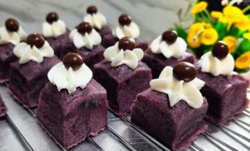 Resep Brownies Kukus Ubi Ungu yang Lembutnya Memanjakan Lidah