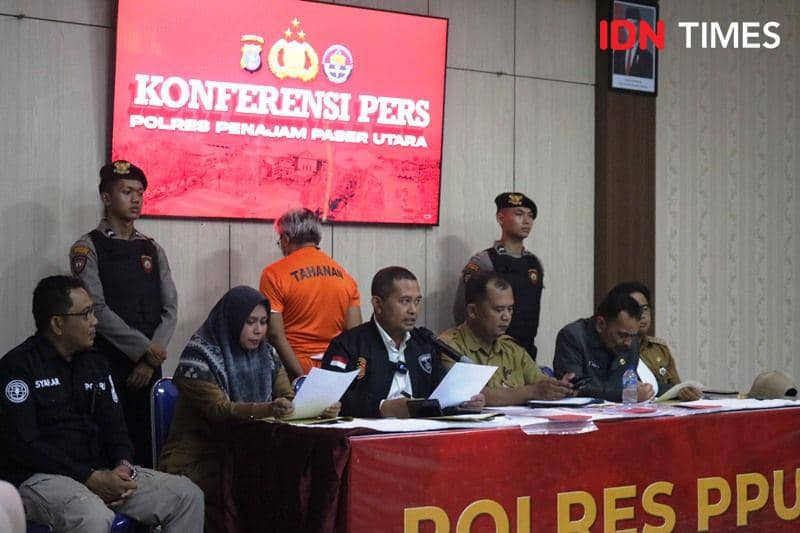AKP Dian Kusnawan saat berikan keterangan pers kasus TPPO di Penajam (IDN Times/Ervan)