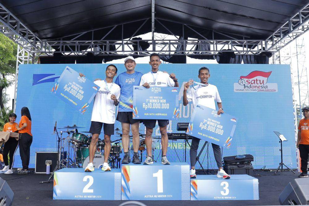 Acara Astra Half Marathon 2024 "Run with Happiness" di Astra Biz Center, BSD City, Banten. (Dok. Astra)