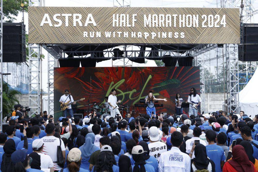 Acara Astra Half Marathon 2024 "Run with Happiness" di Astra Biz Center, BSD City, Banten. (Dok. Astra)