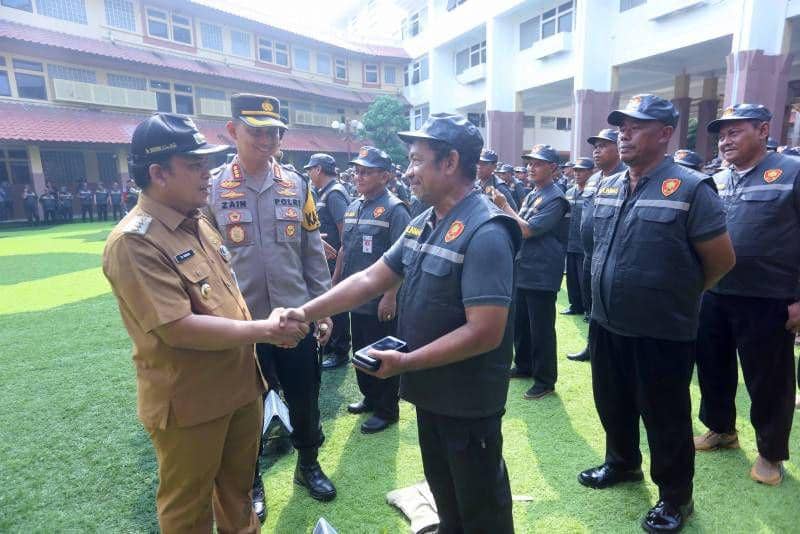 Amankan TPS Pilkada, 5.412 Hansip Kota Tangerang Diterjunkan