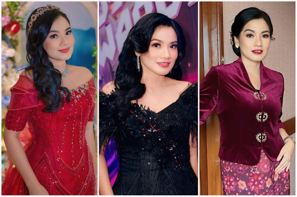 9 Ide Gaya Rambut Panjang Warna Hitam ala Titi Kamal, Indonesian Look!