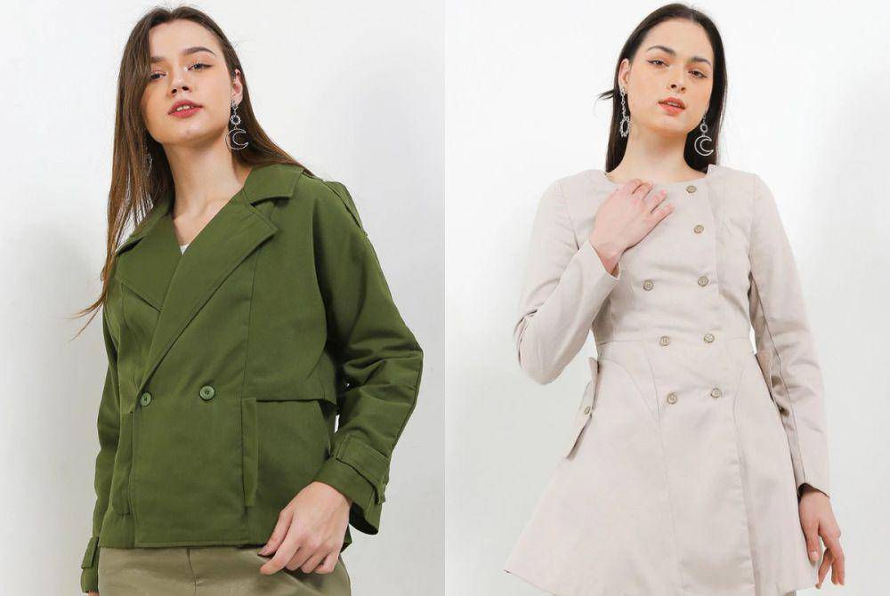 Trench coat - LLACES Clothing (dok. Shopee/LLACES Official Shop)