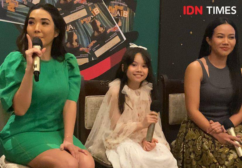 potret press conference perilisan single “Ajaib" - Gempi, Kamis (14/11/2024) (dok. IDN Times/Rani Asnurida)