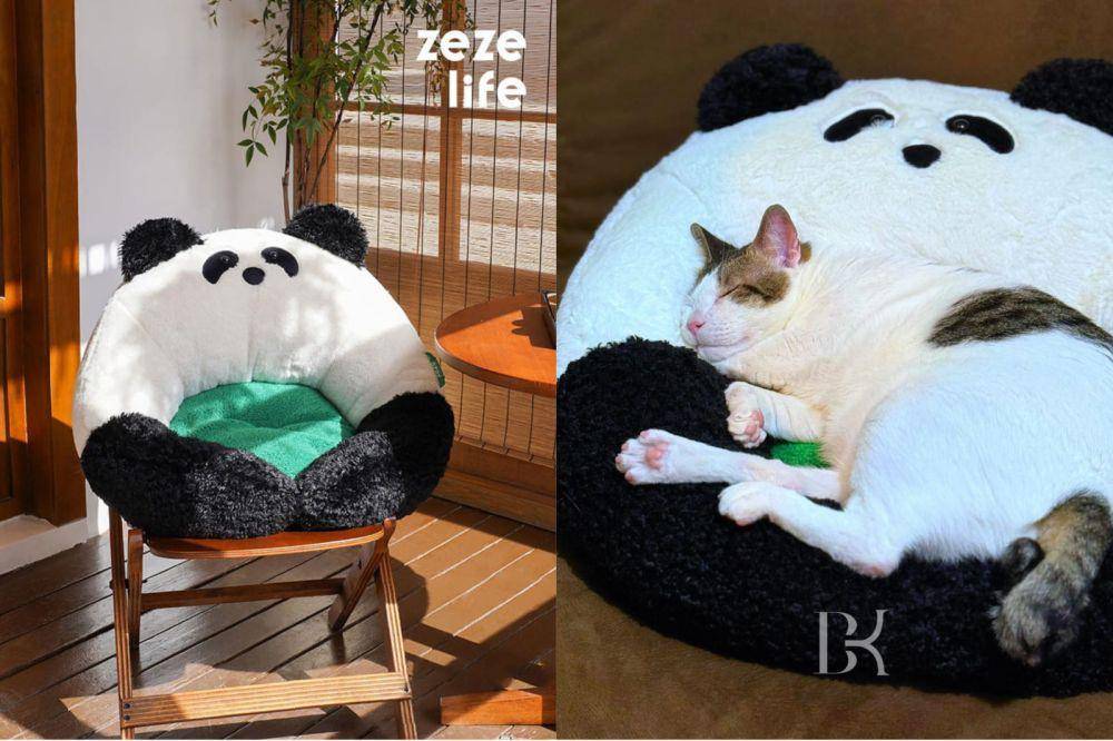 Zeze Life Panda Hug Cat Bed (zezelife.com/ | instagram.com/bobbykertanegara)