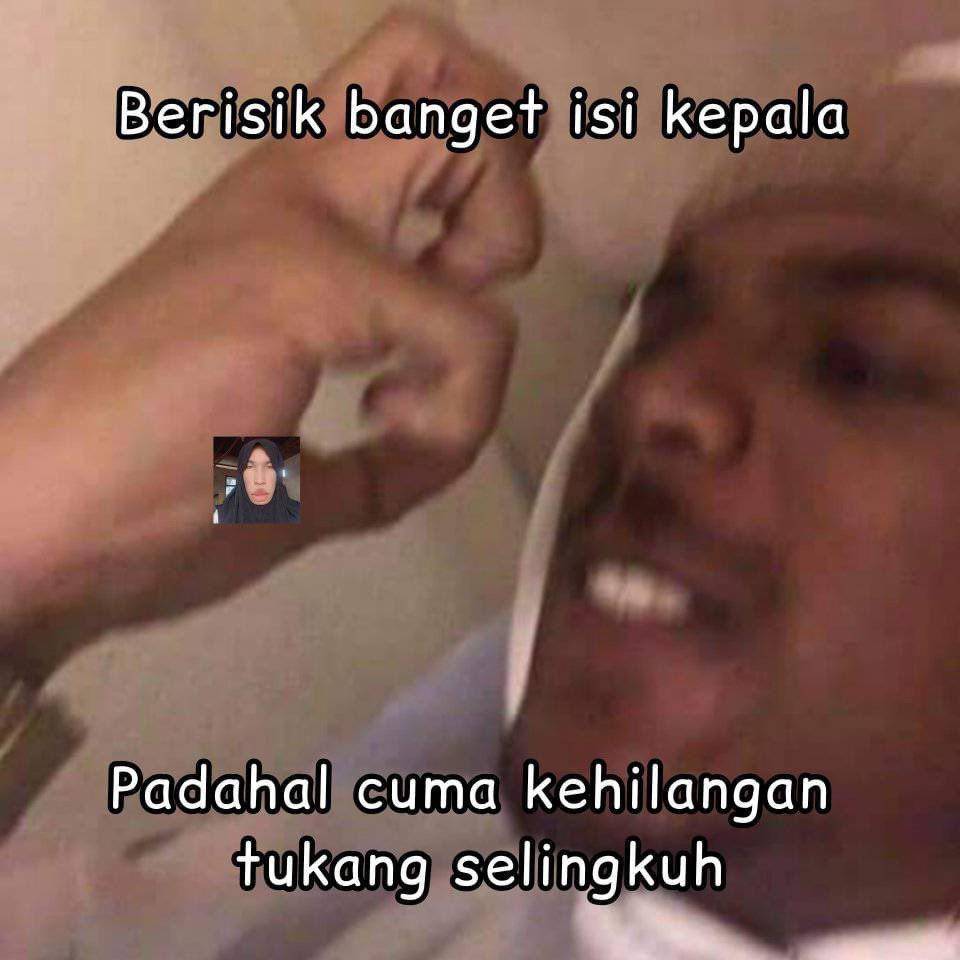 meme isi kepala berisik (x.com/sosmedkeras)