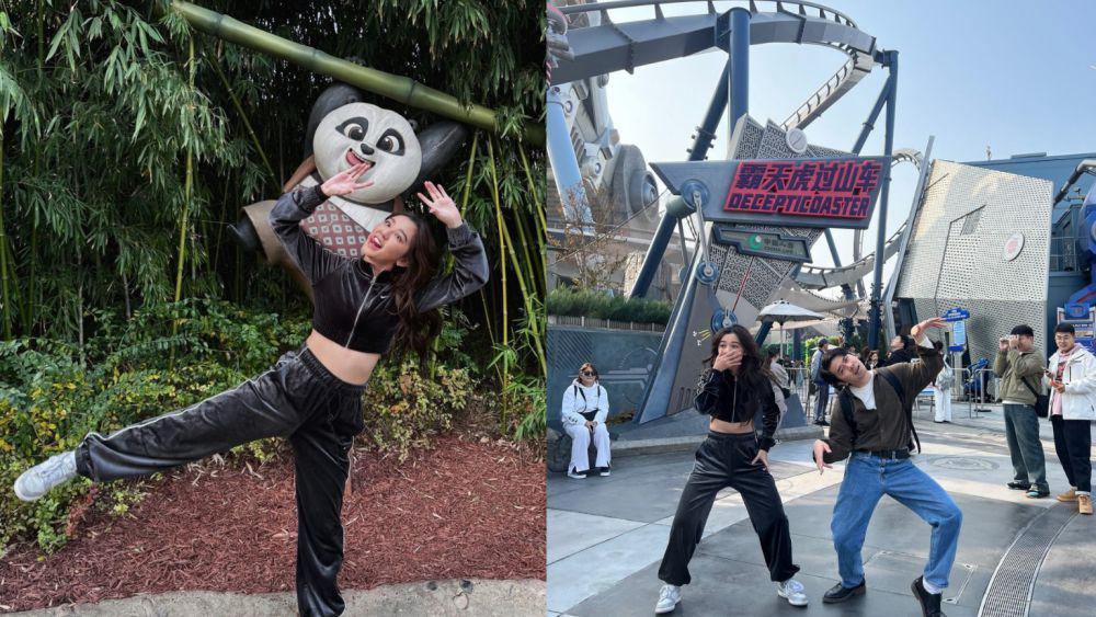 7 Potret Gabriella Ekaputri di Universal Studios Beijing, Seru-seruan!