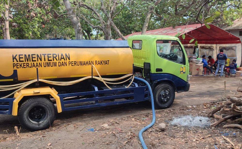 Kementerian Pekerjaan Umum (PU) terus melakukan upaya penanganan tanggap darurat pascabencana erupsi Gunung Lewotobi Laki-Laki di Flores Timur, Nusa Tenggara Timur (NTT), yang terjadi pada Minggu dini hari (3/11/2024) lalu. (Dok. Kementerian PUPR)