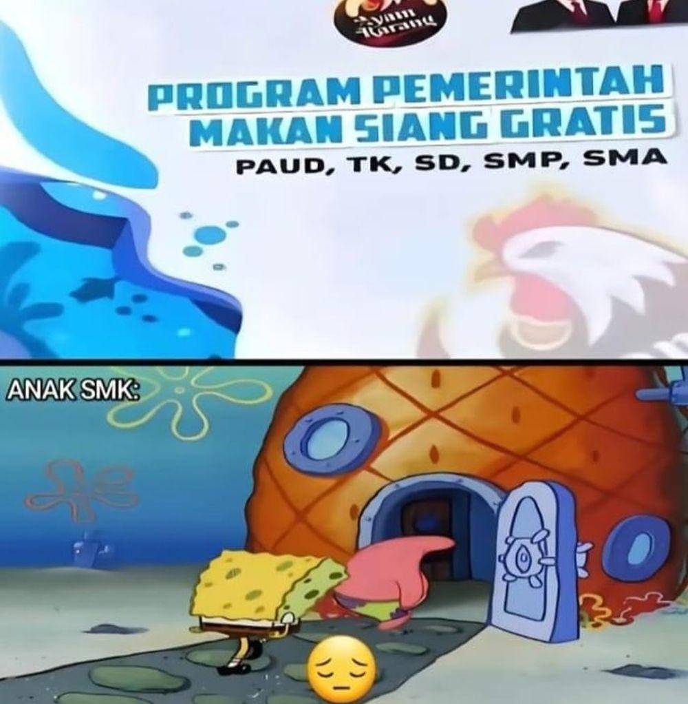 meme SpongeBob dan Patrick (instagram.com/meme.comic.lovers)