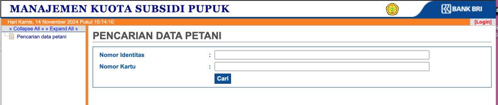 Manajemen kuota subsidi pupuk melalui portal SIMPI BRI (simpi.bri.co.id/nologin)
