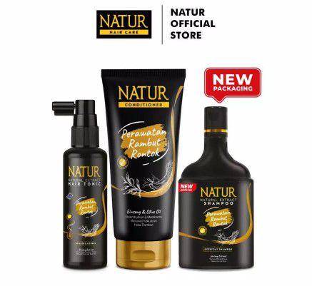 Natur Hair Vitamin Ginseng Extract dan Vitamin E (Shopee//Natur Official Store)
