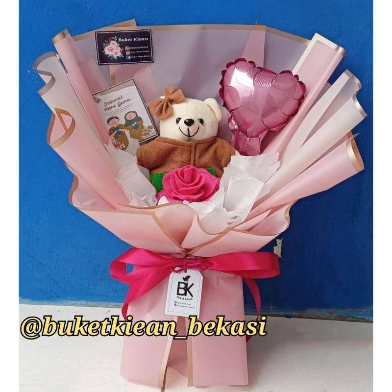 buket bunga Hari Guru (shopee.co.id/Buket Kiean)