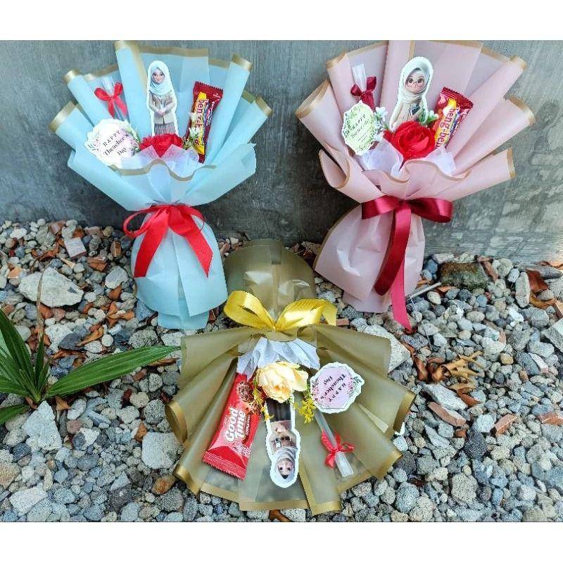 buket bunga Hari Guru (shopee.co.id/Shara007)