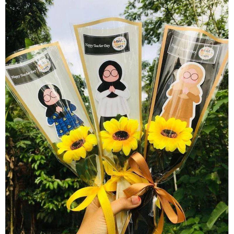 buket bunga Hari Guru (shopee.co.id/ELflorista)