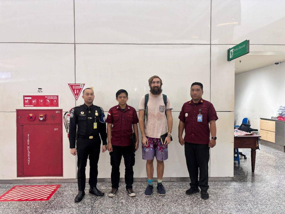 Warga AS inisial JRA dideportasi oleh Kantor Imigrasi Bali. Sumber: Rudenim Denpasar