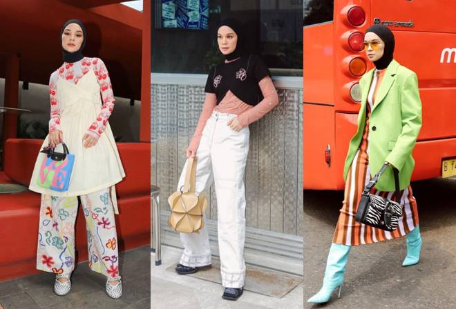 gaya layering outfit ala Tantri Namirah (instagram.com/tantrinamirah)