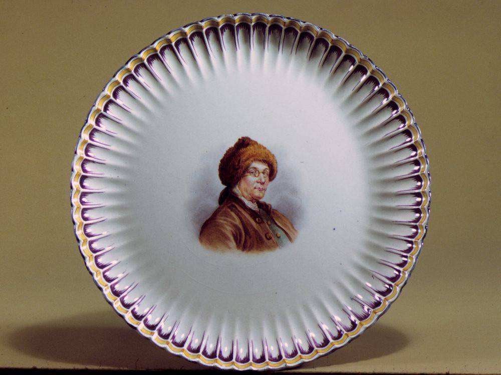 Benjamin Franklin dalam piring (commons.wikimedia.org/Metropolitan Museum of Art)