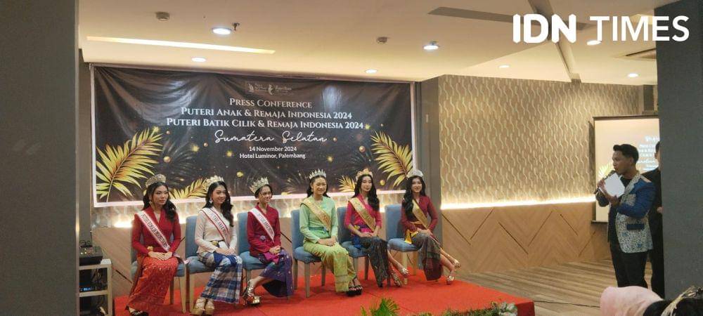 Konferensi pers putri anak dan remaja asal Sumsel (IDN Times/Feny Maulia Agustin)
