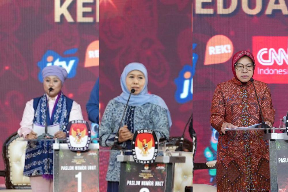 Survei Litbang Kompas: Khofifah Unggul Disusul Risma dan Luluk