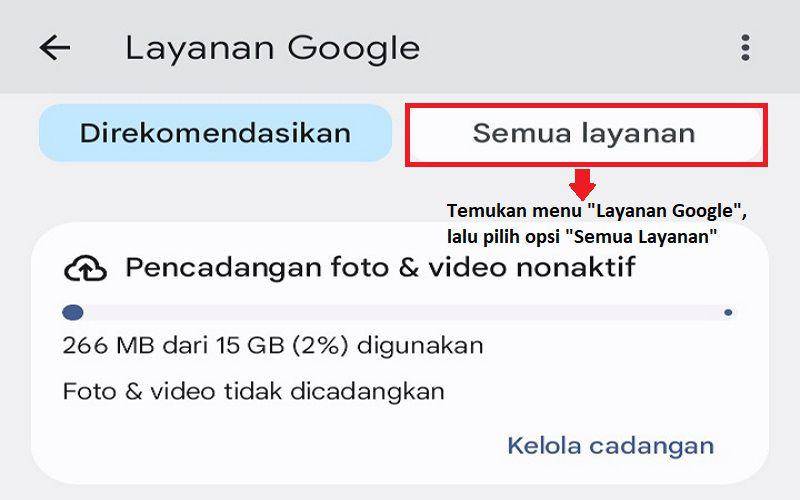 cara nonaktifkan fitur berbagi nomor HP di Google (dok. pribadi/Jubaedah Haryani)