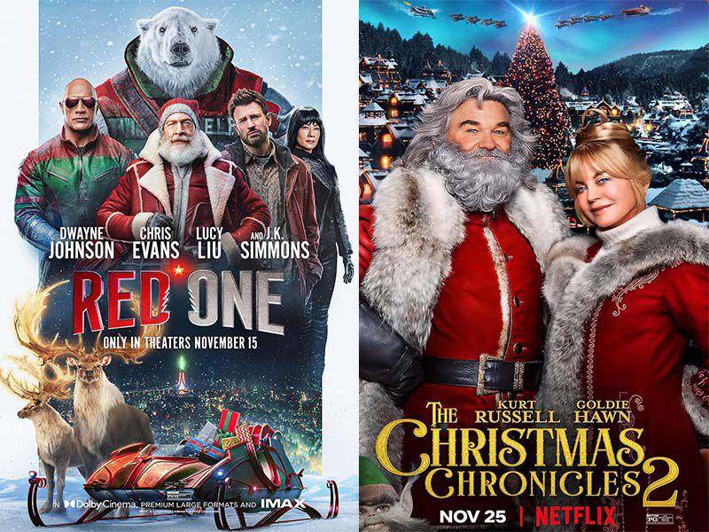 poster Red One dan poster The Christmas Chronicles (dok.imdb/Red One|dok.imdb/The Christmas Chronicles)