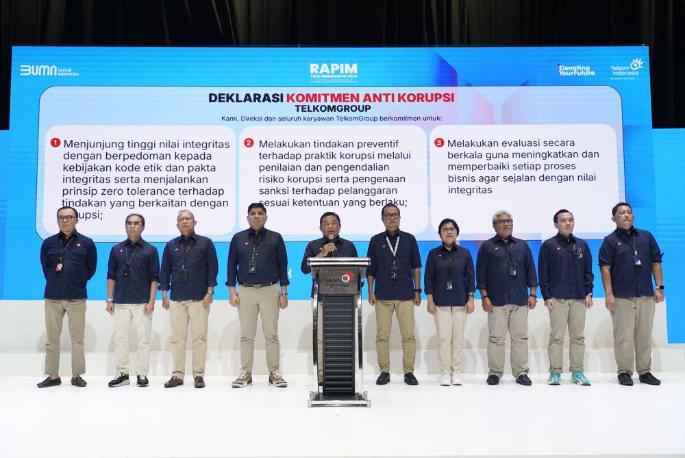 Jelang Harkordia 2024, TelkomGroup Deklarasikan Komitmen Antikorupsi