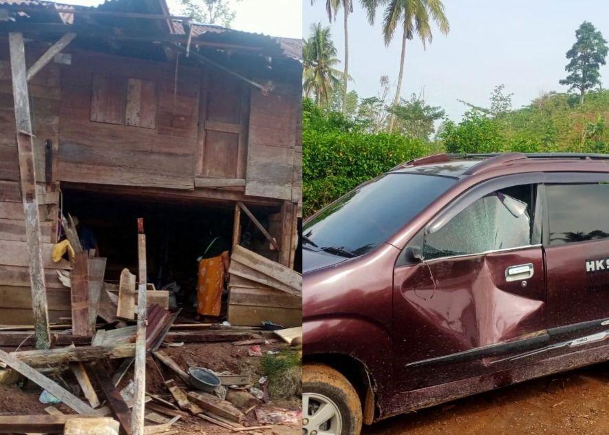 Kawanan Gajah Liar Rusak Belasan Rumah Warga Talang Sindang Tanggamus