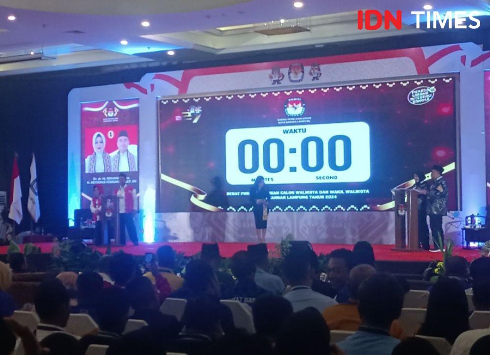 Doa Janji Manis Hiasi Closing Statement Debat Pilwalkot Bandar Lampung