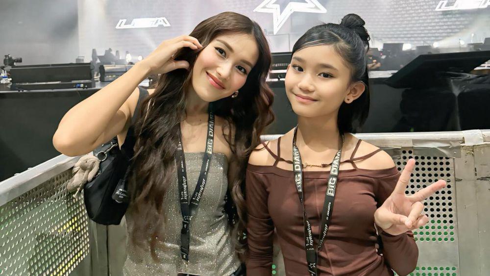 7 Momen Ayu Ting Ting dan Bilqis di Fan Meeting Lisa BLACKPINK, Kompak