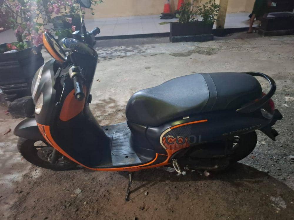 Motor yang kini jadi barang bukti tindak pidana pencurian. (Dok. Polresta Balikpapan)