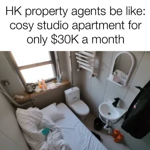meme ngontrak rumah (instagram.com/thehkobserver)