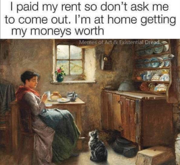 meme ngontrak rumah (instagram.com/ancientcringe)