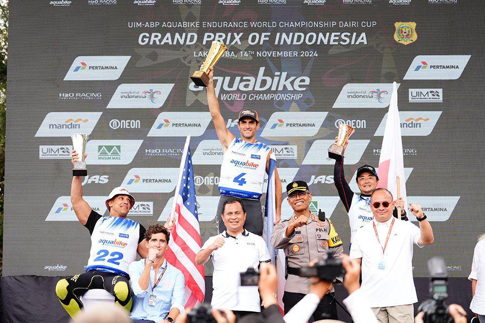 Hari Kedua Aquabike, Pembalap Asal Prancis Francois Medori Juara 1