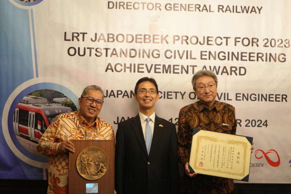 DJKA Raih Penghargaan Internasional untuk Proyek LRT Jabodebek