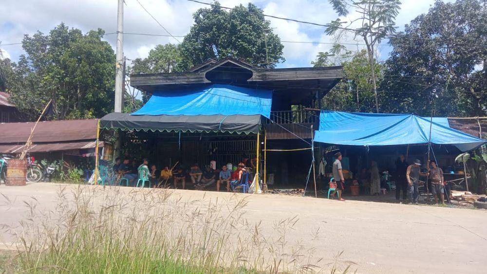 Lokasi penyerangan di RT 06, Muara Langon, Kabupaten Paser. (Dok. Warga)