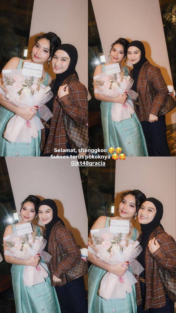 potret member JKT48 di gala premier film Hidup Itu Terlalu Banyak Kamu (instagram.com/melodylaksani92)