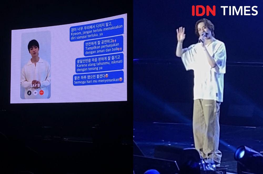 Yugyeom Kaget Dapat Kejutan Ultah dari Fans-JAY B di Konser Jakarta