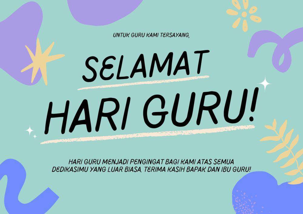 Kartu Ucapan Hari Guru (IDN Times/Nisa Zarawaki)