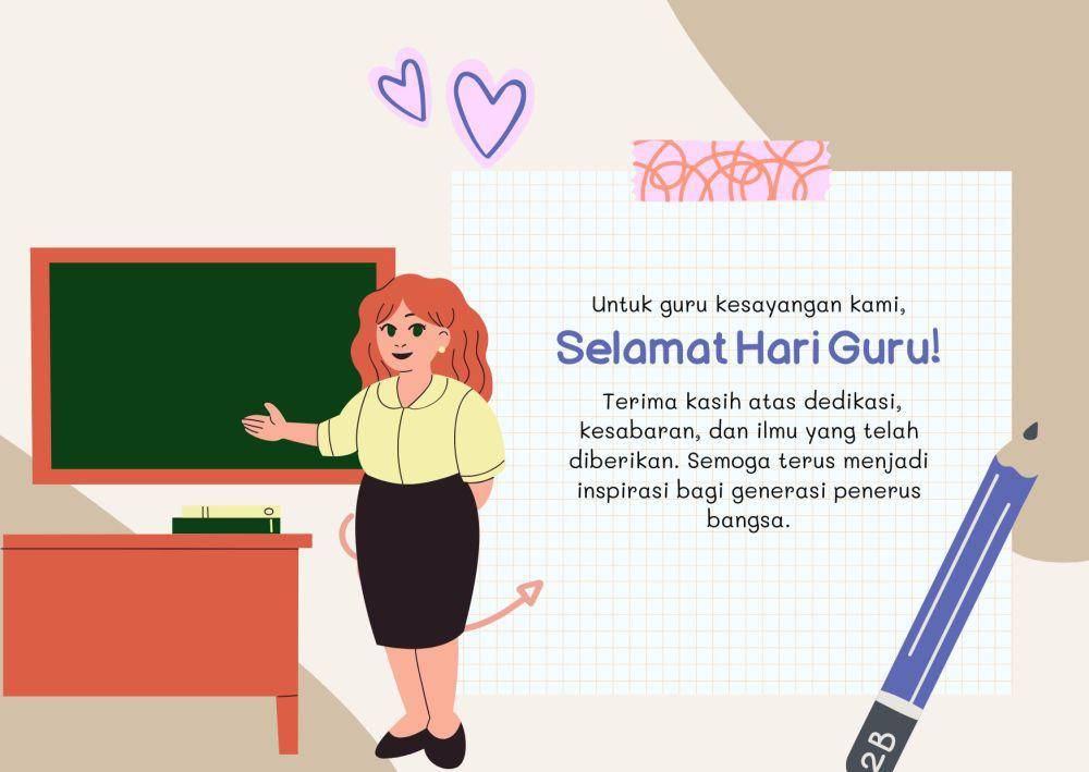Kartu Ucapan Hari Guru (IDN Times/Nisa Zarawaki)