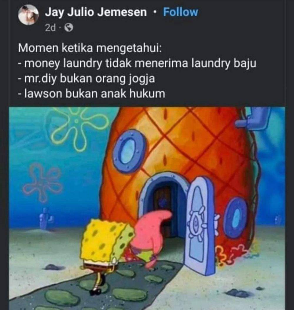 meme SpongeBob dan Patrick (instagram.com/memecomic.id)