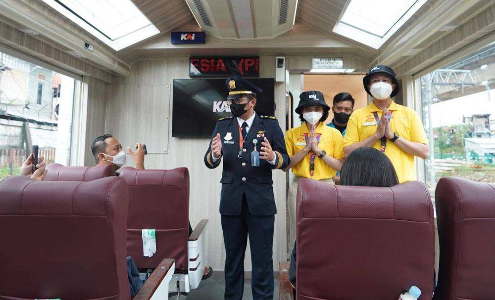 potret perjalanan perdana Kereta Api Panoramic (instagram.com/kawisata)
