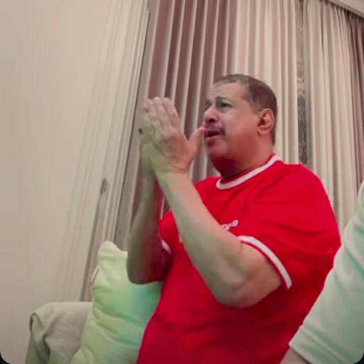momen pak Muh nangis nonton laga Indonesia vs Jepang (instagram.com/yislamaljaidi)