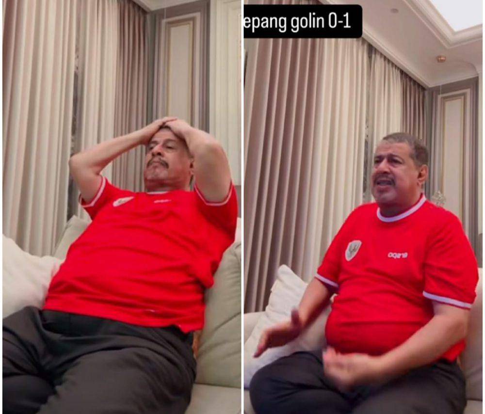 momen pak Muh nangis nonton laga Indonesia vs Jepang (instagram.com/yislamaljaidi)